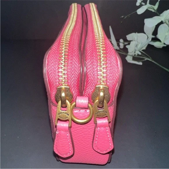 Coach Kira Crossbody wristlet 88484 Pink Double Zip Star Applique - Picture 13 of 14